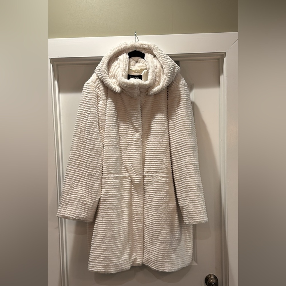 Dennis Basso Faux Mink Coat 3x